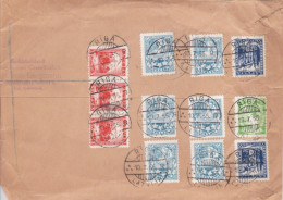 1935 - LETTONIE - GRANDE ENVELOPPE (PLIEE EN 2) RECOMMANDEE De RIGA Pour LONDON (GB) - Lettland