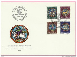 PRO PATRIA 1968, Switzerland, 1968., FDC - Covers & Documents