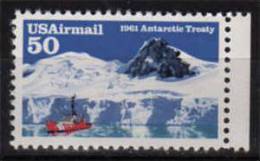 USA.Navire Et Falaises Glacieres. (Traite Sur Antarctique)  Un T-p Neuf ** 1991 - Traité Sur L'Antarctique