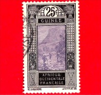 GUINEA Francese - Africa Occidentale Francese - AOF - 1913 - Guado Di Kitim - 25 - Used Stamps