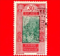 GUINEA Francese - Africa Occidentale Francese - AOF - 1913 - Guado Di Kitim - 30 - Used Stamps