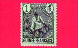 FRANCIA -  Guinea Francese - 1904 - Usato - Pastore - Shepherd - 1 - Usati