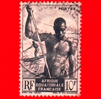 AFRICA Equatoriale - AEF - Usato - 1947 - Barcaiolo Del Niger - Boatman Of Niger - 10 - Gebraucht
