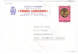 VER2631 - REPUBBLICA ," Torneo Longarone Di Calcio " Lettera Comune Di Longarone Per Crusinallo - Storia Postale
