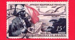 AFRICA Equatoriale - AEF - Usato - 1951 - Usato - Pierre Savorgnan De Brazza (1852-1905) - 15 - Gebraucht