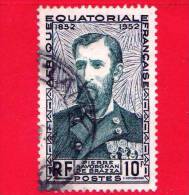 AFRICA Equatoriale - AEF - Usato - 1951 - Pierre Savorgnan De Brazza (1852-1905) - 10 - Gebraucht