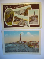 Blackpool: Two Old Letter Card  From Leporello Valentine´s Series - Blackpool