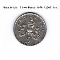 GREAT BRITAIN    5  NEW PENCE  1979   (KM # 911) - 5 Pence & 5 New Pence