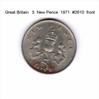 GREAT BRITAIN    5  NEW PENCE  1971   (KM # 911) - 5 Pence & 5 New Pence