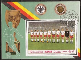 Ajman - Deutscher Fussball Bund 1969 - Deutschland - (no Gum) Football, Soccer, Voetbal, Fussball - Clubs Mythiques