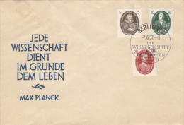 SCIENTISTS, MAX PLANCK QUOTE, SPECIAL COVER, 1957, GERMANY - Covers & Documents