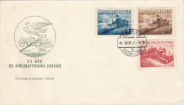 DOVE, AGRICULTURE, SPECIAL COVER,  1952, CZECHOSLOVAKIA - Cartas & Documentos