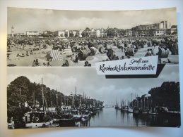 Rostock - Warnemünde: Strand Hafen Boot  Beach Port Boat 1967 Used Stamp - Rostock
