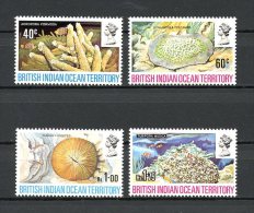 OCEAN INDIEN 1972 N° 45/47** Neufs = MNH   Superbe  Cote: 25 €   Faune Marine Coraux Fauna - Territoire Britannique De L'Océan Indien