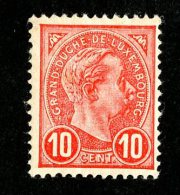 1237x)  Luxembourg 1895 - Sc # 74  M*  ( Catalogue $14.50 ) - 1895 Adolphe Right-hand Side