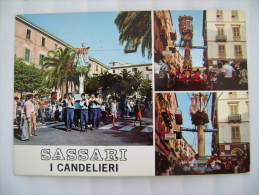 SASSARI - I CANDELIERI - PROCESSIONE RELIGIOSA      - SARDEGNA   VIAGGIATA  COME DA FOTO ** - Sassari