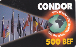 Prepaid Crad Condor 500 BEF Used Rare ! - [2] Prepaid & Refill Cards