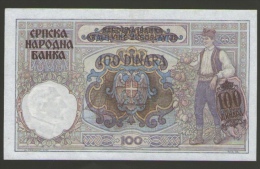 SERBIA  100 DINARA 1941 - Serbia