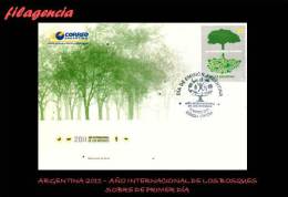 AMERICA. ARGENTINA SPD-FDC. 2011 AÑO INTERNACIONAL DE LOS BOSQUES - FDC