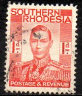 SOUTHERN RHODESIA 1937 King George VI -1d. Red FU - Rhodesia Del Sud (...-1964)