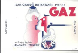 Buvard Eau Chaude Instantanée, Avec Le Gaz Des Années 1960 - Electricité & Gaz