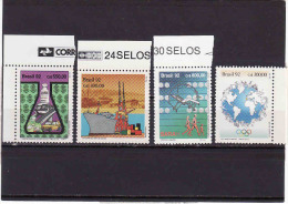 BRAZIL 1992 4x, Yv.no.2086, C.09 Mint Summer Olympics,Barcelona,map,Ref. BR-2351 And 2390 BRAZIL - Unused Stamps