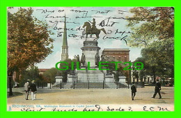 RICHMOND, VA - WASHINGTON MONUMENT IN CAPITOL SQUARE - ANIMATED - TRAVEL IN 1906 - UNDIVIDED BACK - RAPHAEL TUCK & SONS - Richmond