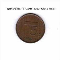 NETHERLANDS    5  CENTS  1983   (KM # 202) - 1980-2001 : Beatrix