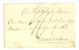 VOORLOPER * BRIEFOMSLAG * GELOPEN IN 1844 Van 's-HERTOGENBOSCH Naar AMSTERDAM (7895) - ...-1852 Prephilately