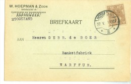 BRIEFKAART * GELOPEN IN 1924 Van HOOGEZAND Naar WARFFUM * NVPH 61 (7895g) - Covers & Documents