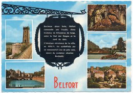 CP, 90, BELFORT, Multivues, Voyagé En 1970 - Belfort – Le Lion