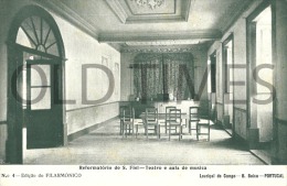 PORTUGAL - LOURIÇAL DO CAMPO - REFORMATORIO DE SÃO FIEL - TEATRO E AULA DE MUSICA - 1915 PC. - Castelo Branco