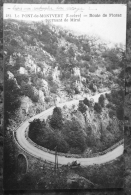 (48).LE PONT DE MONTVERT.ROUTE DE FLORAC.TOURNANT DE MIRAL.CIRCULE 1925.TBE. - Le Pont De Montvert