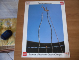 MANIFESTO COCA COLA BARCELLONA 1992 SPONSOR UFFICIALE GIOCHI OLIMPICI - Manifesti Pubblicitari