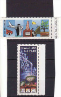 BRAZIL 1988,Yv.no.1883 Neuf** +  C.27 Mint Satellite Station Ansar-0, Space, Communications - Ungebraucht