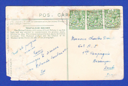 POST CARD - LONDON, TRAFALGAR SQUARE  -  2 SCANS - Briefe U. Dokumente