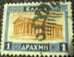 Greece 1927 Temple Of Thessus 1d - Used - Usati