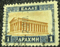 Greece 1927 Temple Of Thessus 1d - Used - Usati