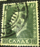 Greece 1937 King George II 1d - Used - Usati