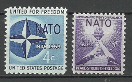 USA NATO 2 Stamps MNH - OTAN