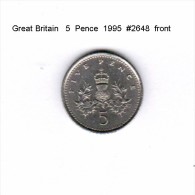 GREAT BRITAIN    5  PENCE  1995   (KM # 937B) - 5 Pence & 5 New Pence