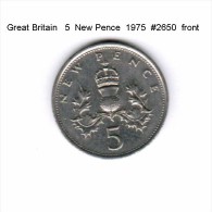 GREAT BRITAIN    5  NEW  PENCE  1975   (KM # 911) - 5 Pence & 5 New Pence