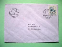 Sweden 1981 FDC Cover To Linkoping - Map Cancel - Horse Flag Arms Seal - Storia Postale