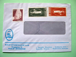 Sweden 1981 Window Cover From Stockholm - Hands - Seal Of Archbishop Stephen - Ship Logo - Lettres & Documents