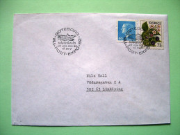 Sweden 1982 Cover From Goteborg - Landscape Cancel - Carl Gustav - Flowers Fruits - Lettres & Documents