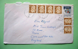 Sweden 1982 Cover To England - Snakes - Archaeology - Clown Circus - Lettres & Documents