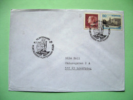 Sweden 1983 Cover From Klintehamn - Ship Cancel - Carl Gustav - Steamer Boat And Royal Palace - Lettres & Documents