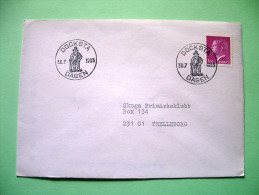 Sweden 1983 Cover From Docksta - Old Men Or Dwarf Cancel - Carl Gustav - Lettres & Documents