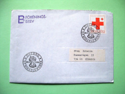 Sweden 1983 Cover From Orebro - Angel Cancel - Red Cross - Lettres & Documents