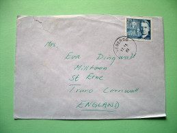 Sweden 1983 Cover To England - Frederick Soddy British Chemist Nobel Prize - Lettres & Documents